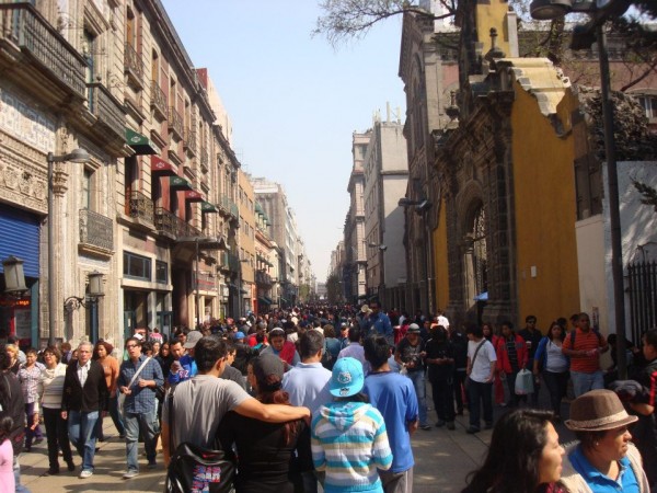 Calçadão central/ Cidade do México