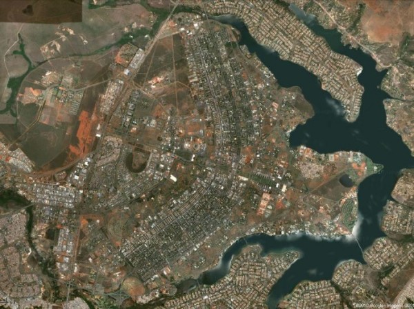 Brasilia no Google maps